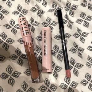 Kylie Cosmetics Bundle - Lip Liner, Tinted Butter Balm, Matte Liquid Lipstick